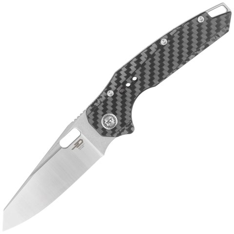 Nóż składany Bestech Nyxie Grey Titanium/Carbon Fiber, Stonewashed/Satin CPM S35VN by Todd Knife and Tool (BT2209C) Bestech Knives