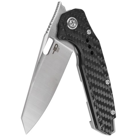 Nóż składany Bestech Nyxie Grey Titanium/Carbon Fiber, Stonewashed/Satin CPM S35VN by Todd Knife and Tool (BT2209C) Bestech Knives