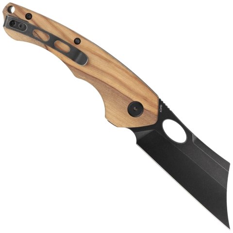 Nóż składany Bestech Skirmish Natural Olivewood, Black Stonewashed 154CM (BL06C) Bestech Knives