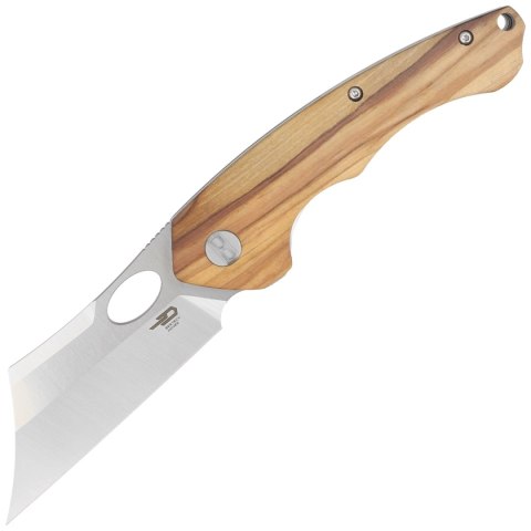 Nóż składany Bestech Skirmish Natural Olivewood, Satin 154CM (BL06B) Bestech Knives