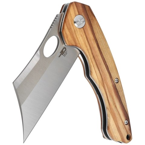Nóż składany Bestech Skirmish Natural Olivewood, Satin 154CM (BL06B) Bestech Knives