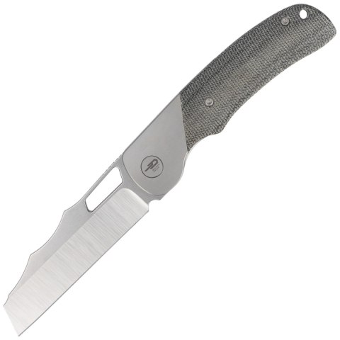 Nóż składany Bestech Syn Grey Titanium / Black Canvas Micarta, Hand Rubbed Stonewashed / Satin Elmax by Evolved EDC (BT2306B) Bestech Knives