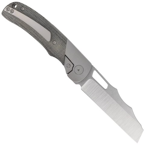 Nóż składany Bestech Syn Grey Titanium / Black Canvas Micarta, Hand Rubbed Stonewashed / Satin Elmax by Evolved EDC (BT2306B) Bestech Knives