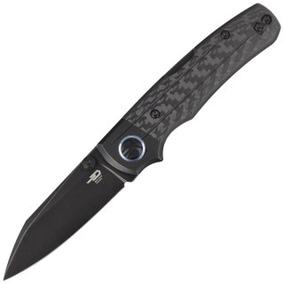 Nóż składany Bestech Tonic Black Titanium/Carbon Fiber, Black Stonewashed M390 by Colin Maisonpierre (BT2204E) Bestech Knives