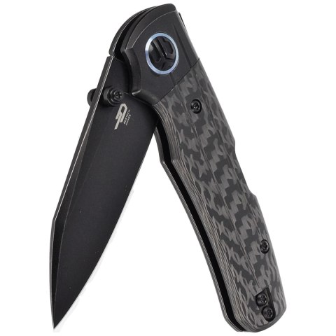 Nóż składany Bestech Tonic Black Titanium/Carbon Fiber, Black Stonewashed M390 by Colin Maisonpierre (BT2204E) Bestech Knives