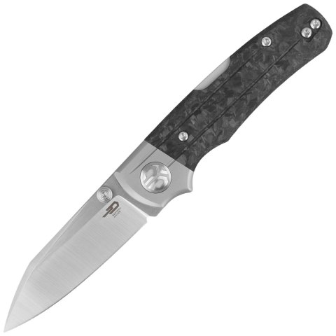 Nóż składany Bestech Tonic Grey Titanium/Marbled Carbon Fiber, Satin M390 by Colin Maisonpierre (BT2204D) Bestech Knives