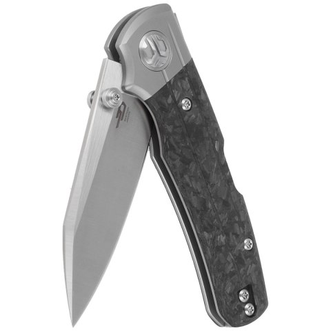 Nóż składany Bestech Tonic Grey Titanium/Marbled Carbon Fiber, Satin M390 by Colin Maisonpierre (BT2204D) Bestech Knives