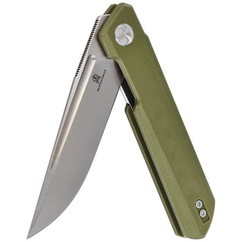 Nóż składany Bestechman Dundee OD Green G10, Stonewashed / Satin D2 by Ostap Hel (BMK01B) Bestechman by Bestech Knives