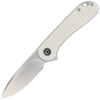 Nóż składany CIVIVI Elementum Flipper Patterned Ivory G10, Satin D2 (C907A-3) Civivi by WE Knife