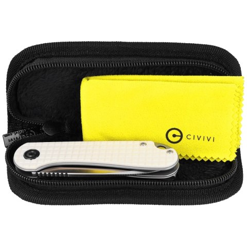 Nóż składany CIVIVI Elementum Flipper Patterned Ivory G10, Satin D2 (C907A-3) Civivi by WE Knife