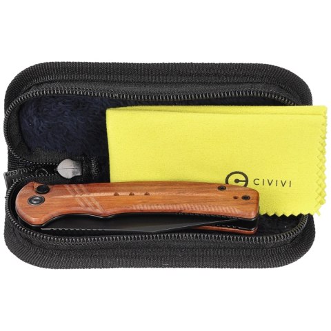 Nóż składany Civivi Cogent Guibourtia Wood, Black Stonewashed 14C28N (C20038D-8) Civivi by WE Knife