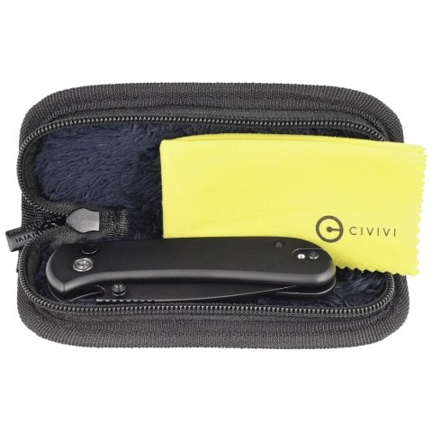 Nóż składany Civivi Qubit Black Aluminum, Black Stonewashed 14C28N (C22030E-1) Civivi by WE Knife