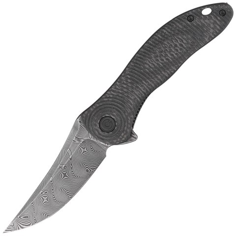Nóż składany Civivi Synergy3 Black G10 / Twill Carbon Fiber, Black Hand Rubbed Damascus by Jim O'Young (C20075A-DS1) Civivi by WE Knife