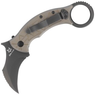 Nóż składany FOX Tribal K Karambit Bronze Titanium, PVD M390 by Doug Marcaida (FX-802 TiPVD) FOX