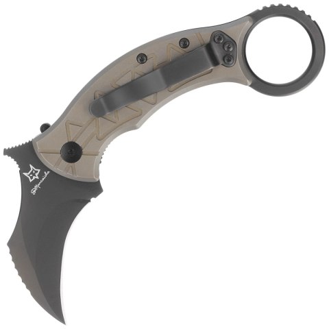 Nóż składany FOX Tribal K Karambit Bronze Titanium, PVD M390 by Doug Marcaida (FX-802 TiPVD) FOX
