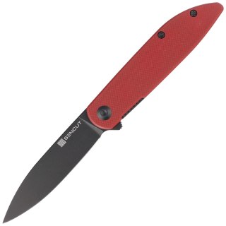Nóż składany Sencut Bocll II Burgundy G10, Black Stonewashed D2 by Brad Zinker (S22019-3) Sencut by We Knife