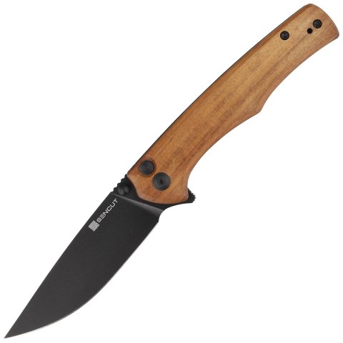 Nóż składany Sencut Crowley Guibourtia Wood, Black Stonewashed D2 (S21012-5) Sencut by We Knife