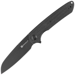 Nóż składany Sencut Kyril Black Micarta, Black Stonewashed 9Cr18MoV by Ferrum Forge Knife Works (S22001-3) Sencut by We Knife