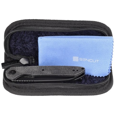 Nóż składany Sencut Kyril Black Micarta, Black Stonewashed 9Cr18MoV by Ferrum Forge Knife Works (S22001-3) Sencut by We Knife