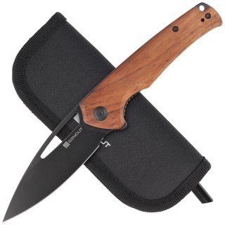 Nóż składany Sencut Mims Guibourtia Wood, Black Stonewashed 9Cr18MoVS (S21013-4) Sencut by We Knife