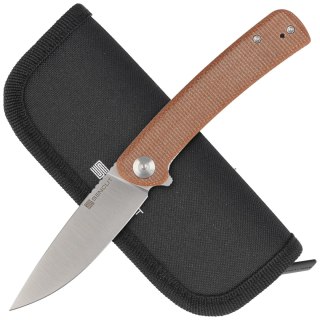 Nóż składany Sencut Neches Brown Micarta, Satin 10Cr15CoMoV (SA09D) Sencut by We Knife