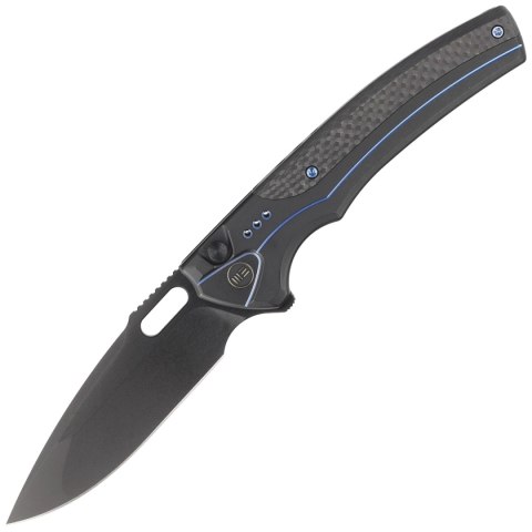 Nóż składany WE Knife Exciton LE No 044/205 Black Titanium / Twill Carbon Fiber, Two-Tone Black CPM 20CV (WE22038A-2) WE Knife