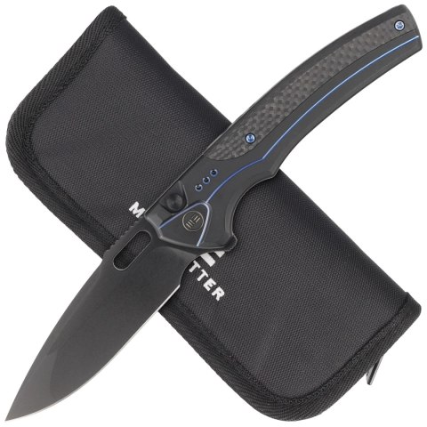 Nóż składany WE Knife Exciton LE No 044/205 Black Titanium / Twill Carbon Fiber, Two-Tone Black CPM 20CV (WE22038A-2) WE Knife
