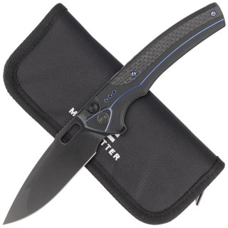 Nóż składany WE Knife Exciton LE No 084/205 Black Titanium / Twill Carbon Fiber, Two-Tone Black CPM 20CV (WE22038A-2) WE Knife