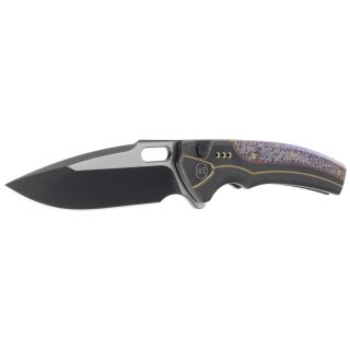 Nóż składany WE Knife Exciton LE No 185/210 Black / Flamed Titanium, Two Tone CPM 20CV (WE22038A-4) WE Knife