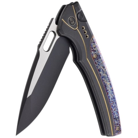 Nóż składany WE Knife Exciton LE No 185/210 Black / Flamed Titanium, Two Tone CPM 20CV (WE22038A-4) WE Knife