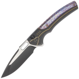 Nóż składany WE Knife Exciton LE No 189/210 Black / Flamed Titanium, Two Tone CPM 20CV (WE22038A-4) WE Knife