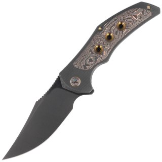 Nóż składany WE Knife Magnetron Black Titanium / Copper Foil CF, Two Tone Black CPM 20CV (WE18058-3) WE Knife