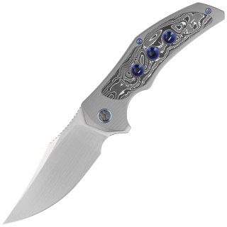 Nóż składany WE Knife Magnetron Gray Titanium / Aluminum Foil / CF, Hand Rubbed Satin CPM 20CV (WE18058-1) WE Knife