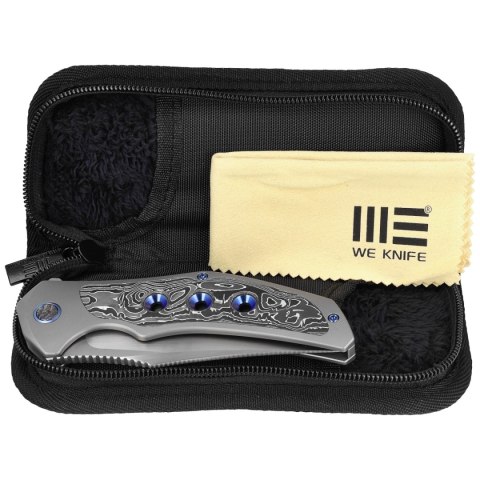 Nóż składany WE Knife Magnetron Gray Titanium / Aluminum Foil / CF, Hand Rubbed Satin CPM 20CV (WE18058-1) WE Knife