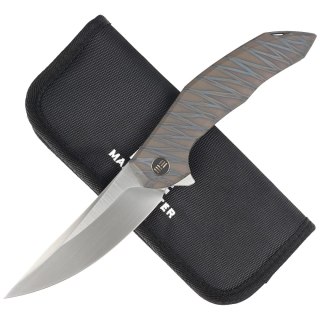 Nóż składany WE Knife Merata LE No 171/200 Tiger Stripe Titanium, Hand Rubbed Satin CPM 20CV by Anton Tkachenko (WE22008A-3) WE Knife