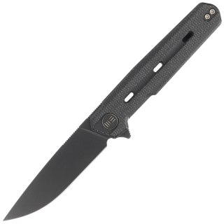 Nóż składany WE Knife Navo Black Canvas Micarta, Black Stonewashed CPM 20CV by Ostap Hel (WE22026-1) WE Knife