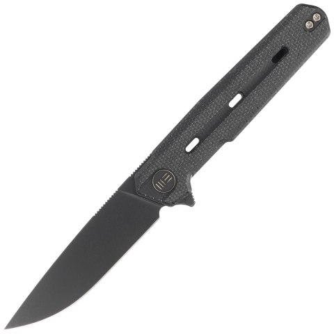 Nóż składany WE Knife Navo Black Canvas Micarta, Black Stonewashed CPM 20CV by Ostap Hel (WE22026-1) WE Knife