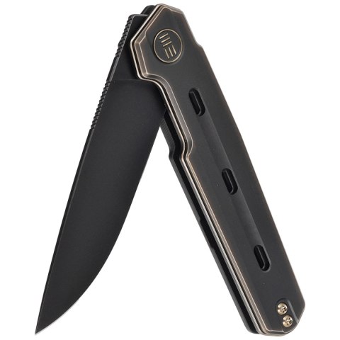 Nóż składany WE Knife Navo Bronze / Black Titanium, Black Stonewashed CPM 20CV by Ostap Hel (WE22026-3) WE Knife