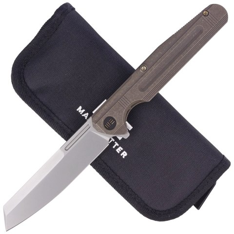 Nóż składany WE Knife Reiver LE No 223/260 Bronze Titanium, Silver Bead Blasted CPM S35VN (WE16020-3) WE Knife