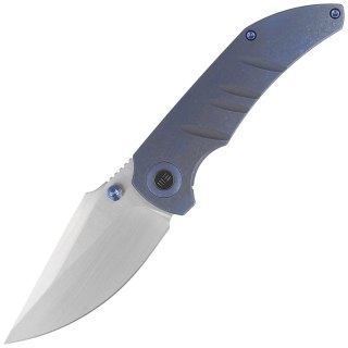 Nóż składany WE Knife Riff-Raff Blue Titanium, Hand Rubbed Satin CPM 20CV by Matthew Christensen (WE22020B-2) WE Knife