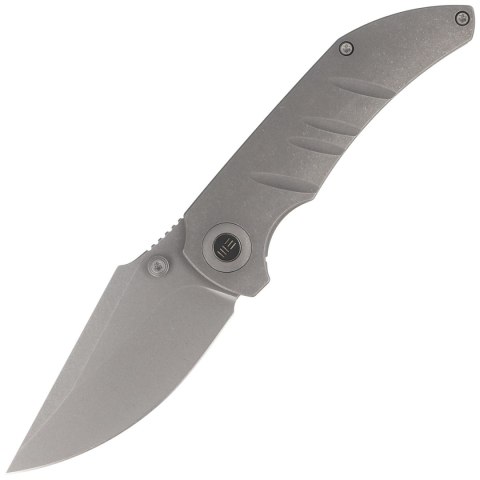 Nóż składany WE Knife Riff-Raff Gray Titanium, Gray Stonewashed CPM 20CV by Matthew Christensen (WE22020B-3) WE Knife