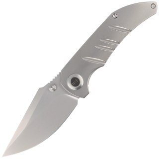 Nóż składany WE Knife Riff-Raff Polished Bead Blasted Titanium, Polished Bead Blasted CPM 20CV by Matthew Christensen (WE22020B- WE Knife
