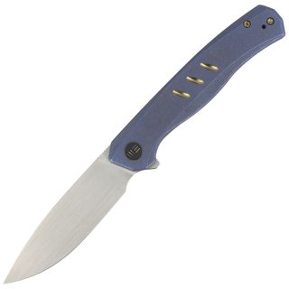 Nóż składany WE Knife Seer LE No 011/610 Blue Titanium, Rubber Silver CPM 20CV (WE20015-2) WE Knife
