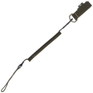 Smycz M-Tac Retraktor Lite Kombinowana Z D-Ringiem Olive (51436301) M-TAC