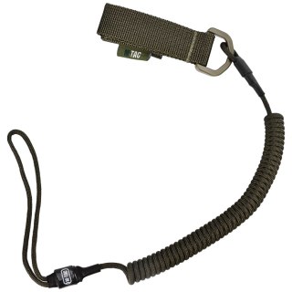Smycz M-Tac Retraktor Lite Kombinowana Z D-Ringiem Olive (51436301) M-TAC