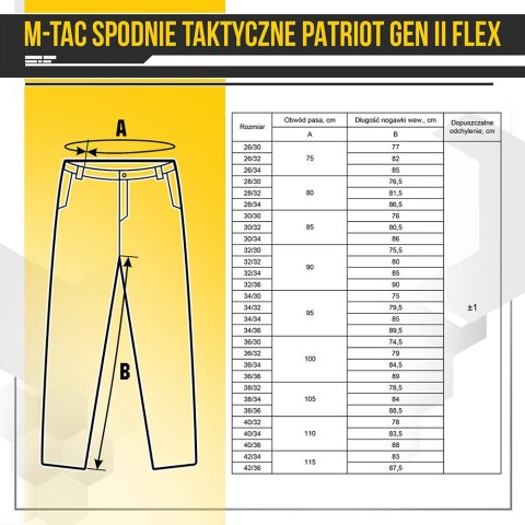 Spodnie taktyczne M-Tac Patriot Gen II Flex Army Olive (20056862) M-TAC