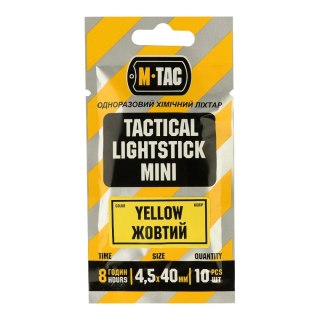 Światło chemiczne M-Tac 4,5x40mm, op. 10 szt. Yellow (711500425-Y) M-TAC