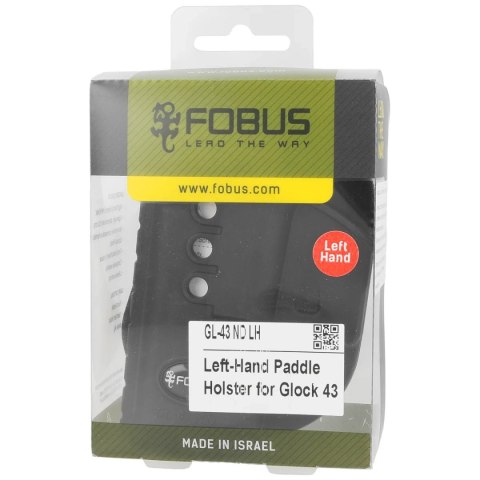 Kabura Fobus Leworęczna, Glock 43, 43X & 48. (Nie dotyczy wersji z szyną) (GL-43 ND LH) Fobus