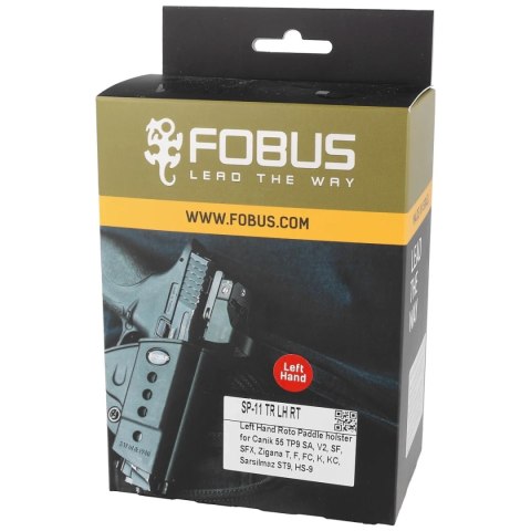 Kabura Fobus Leworęczna, Obrotowa płetwa, Canik55 TP9 SA, TP9 V2, TP9 SF, TP9 SFX (SP-11 TR LH RT) Fobus