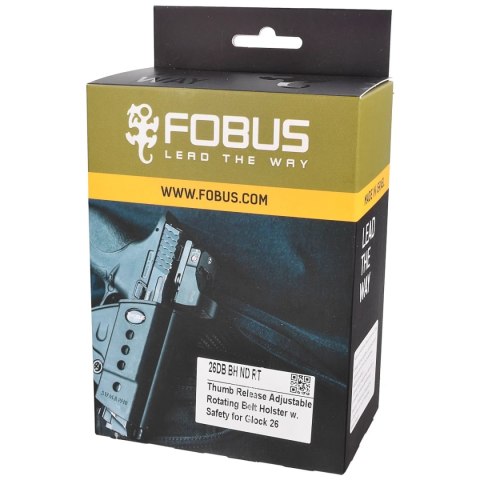 Kabura Fobus Uchwyt na pas, Glock 26, 27, 33 (26DB BH ND RT) Fobus